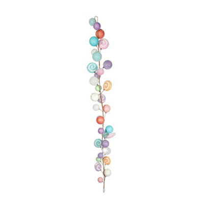 6Ft Festive Pastel Candy Stick Garland from B&Q