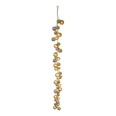 6Ft Festive Gold Christmas Bauble Garland from B&Q
