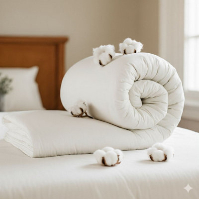 B&Q -  7.5 Tog Spring/autumn Duvet100% CottonSoft & HypoallergenicKing