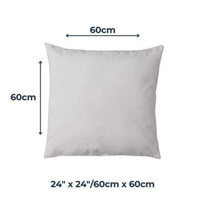 MHG Living Cushion Insert Pads Hollowfibre Fill 60 X 60Cm (24" X 24") Supportive & Hypoallergenic -Pack Of 2 from B&Q