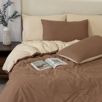 MHG Living - Duvet Set - Cotton - Single - Brown - Image 5