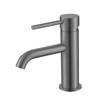 Aquarius Rf-Series Mini Mono Basin Mixer Tap Gunmetal Grey from B&Q