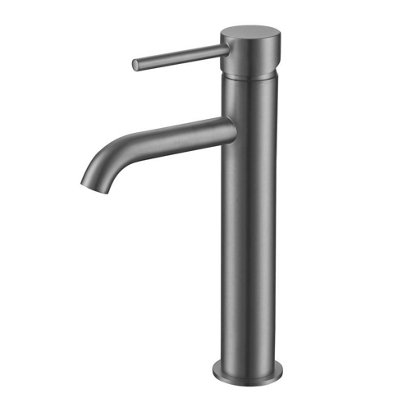 Aquarius Rf-Series Tall Mono Basin Mixer Tap Gunmetal Grey from B&Q