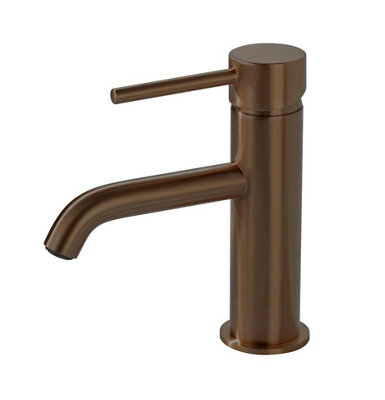 Aquarius Rf-Series Mini Mono Basin Mixer Tap Brushed Bronze from B&Q