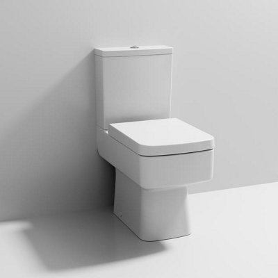 Aquarius Squared Close Coupled Toilet With Soft Close Wrap Over Seat from B&Q