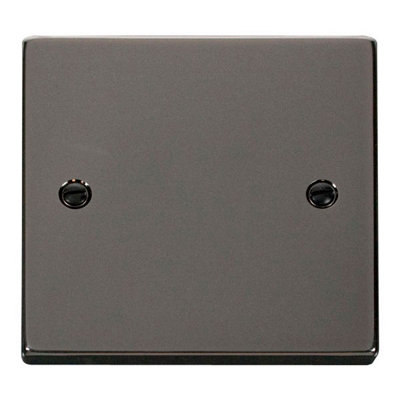 Black Nickel 1 Gang Blank PlateSe Home