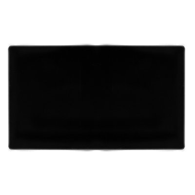 Matt Black Screwless Plate 2 Gang Blank PlateSe Home