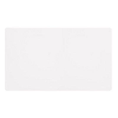 B&Q - White Metal Screwless Plate 2 Gang Blank PlateSe Home