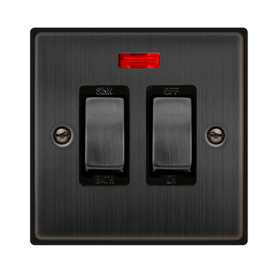 Matt Bronze 20A Dp Sink Bath SwitchSe Home from B&Q