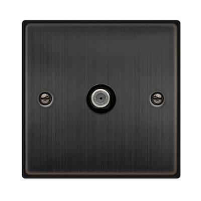 Matt Bronze Satellite Socket 1 Gang Se Home from B&Q