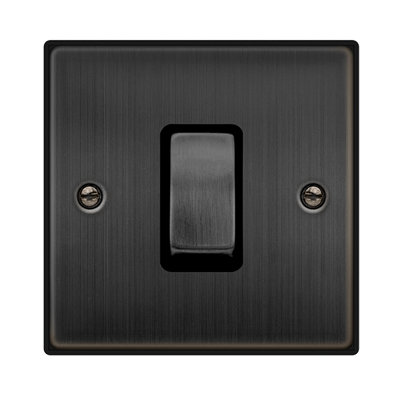 Matt Bronze 1 Gang Ingot Size 45A Switch Se Home