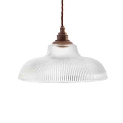 B&Q - Austen Frosted Glass Pendant LightOld English BrassSe Home