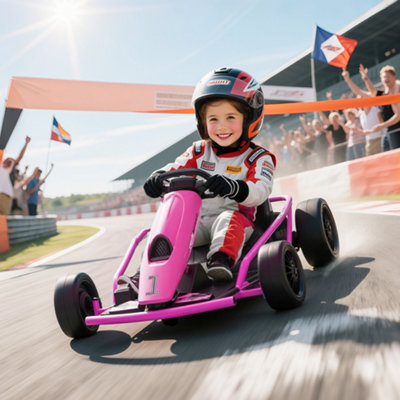 Homcom 24V Electric Go Kart For Kids With MusicHorn HonkingSlow Start from B&Q
