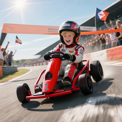 Homcom 24V Electric Go Kart For Kids With MusicHorn HonkingSlow Start from B&Q