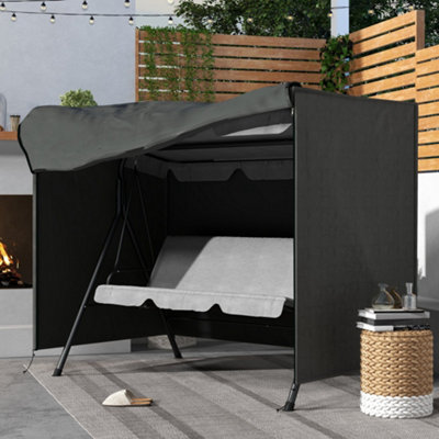 B&Q -  Garden Furniture Protector Patio Swing Chair Cover Dark Grey