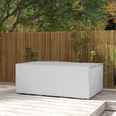 Outsunny 210X140X80Cm Uv Rain Protective Cover For Garden Rattan Furniture Grey from B&Q