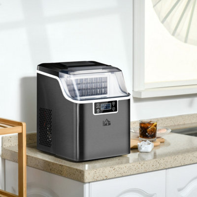 HOMCOM Black Counter Top Ice Maker Machine - 20kg/24hr - Image 4