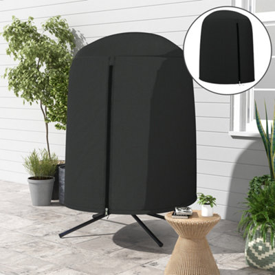 Outsunny Hanging Egg Chair Cover Garden Swing Chair Cover WaterproofBlack from B&Q