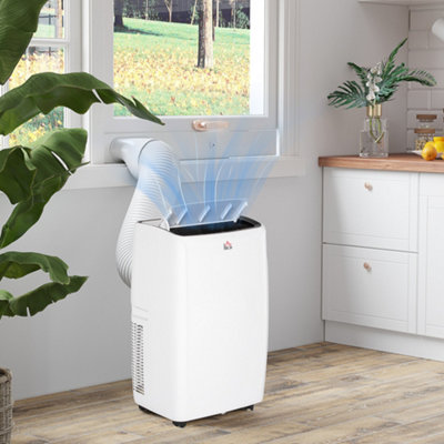 Homcom 12000 Btu Mobile Air Conditioner Unit For, With 24H Timer On/Off 35M²