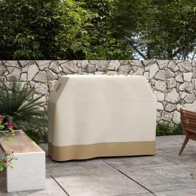 Outsunny Beige Barbecue Covers, Waterproof Uv Protection Rip-Proof, 188 X 71 X 125Cm - 152 X 66 X 115Cm - Oxford Cloth - Image 5