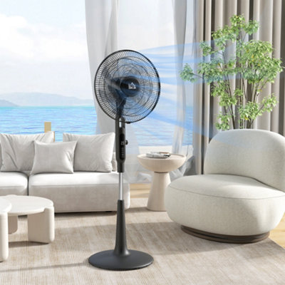 Homcom Standing Fan With 75 Degree Oscillation Mosquito Repellent Function from B&Q
