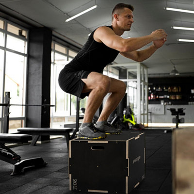 Sportnow 51/61/76Cm Pylometric Jump BoxWooden Pylo Box For Home Gym from B&Q