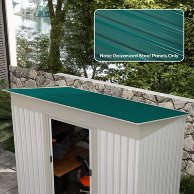 Outsunny Pack Of 12 Metal Roofing Sheets For GreenhouseGreen from B&Q