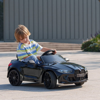 Aiyaplay 12V Bmw M4 Licensed Kids Electric Car W/ RemoteSuspensionBlack from B&Q
