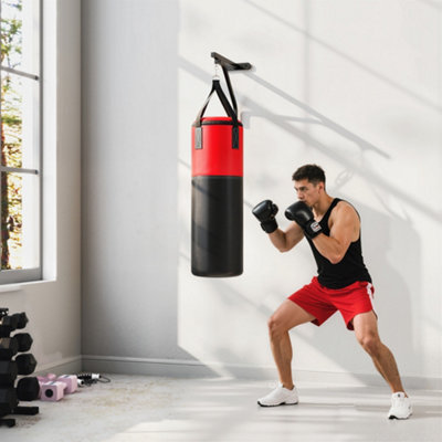 Sportnow Unfilled Punch Bag With Boxing Gloves And Wall Mounted Bracket from B&Q