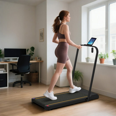 Sportnow 2.5Hp Folding Treadmill Walking Pad W/ Led DisplayNo Assembly Orange from B&Q
