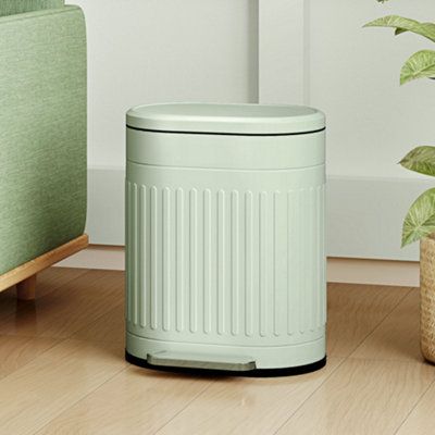 B&Q -  20L Pedal BinMetal Kitchen Bin With Soft-Close LidLight Green - Image 9