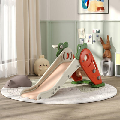 Aiyaplay Unisex Orange 3 In 1 Kids Slide, Carrot-Themed Foldable Indoor Slide For 1-3 Years In 3In - Image 4