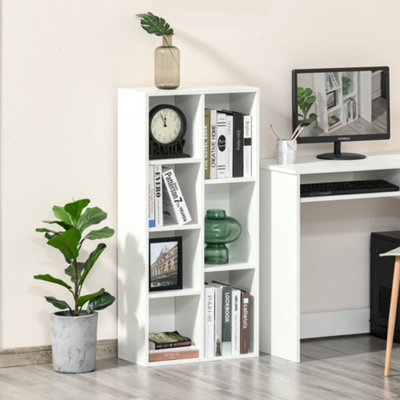 Bobobiy White Seven-Cube Bookcase - Wood Effect - Image 11