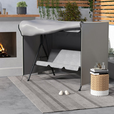 B&Q -  Garden Furniture Protector Patio Swing Chair Cover Light Grey