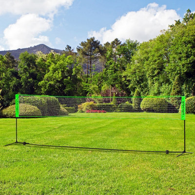 Sportnow Unisex Bright Green Badminton Net Set, Height Adjustable Net For Pickleball, Volleyball In - Image 5