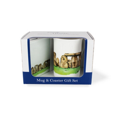 Stonehenge Mug & Coaster Gift Set - British Landmarks Drinkware Gift - Image 3