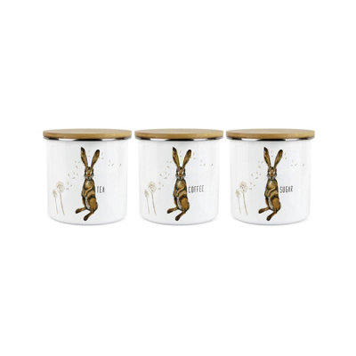 Purely HomeHares & DandelionsTeaCoffee & Sugar CanistersKitchen Storage Jars (Medium) from B&Q