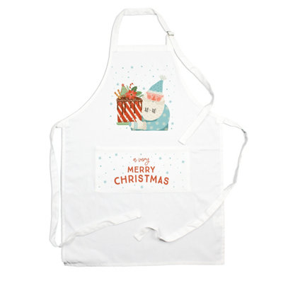 B&Q -  Merry Christmas Cake ApronKitchen Cooking & Baking Apron Gift