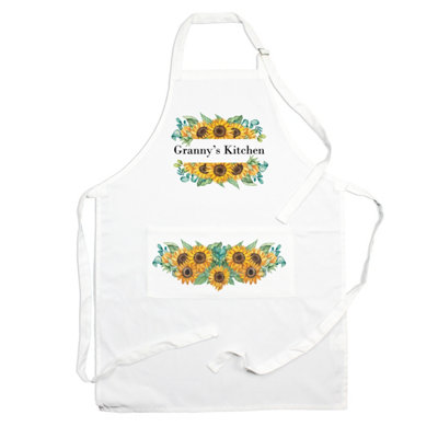 Purely Home Grannys Kitchen ApronSunflower Cooking & Baking Gift For Granny from B&Q