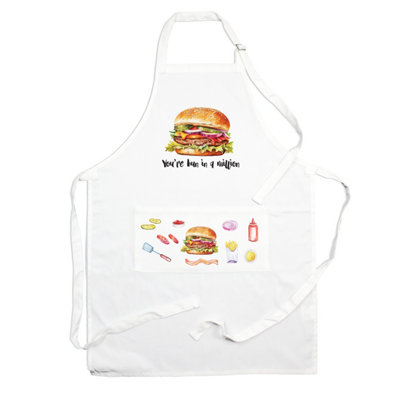 Purely Home Food Pun Novelty Kitchen ApronCooking & Baking GiftBun In A Million from B&Q