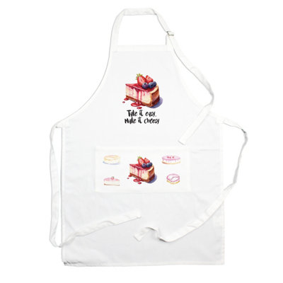 Purely Home Food Pun Novelty Kitchen ApronCooking & Baking GiftCheesecake from B&Q