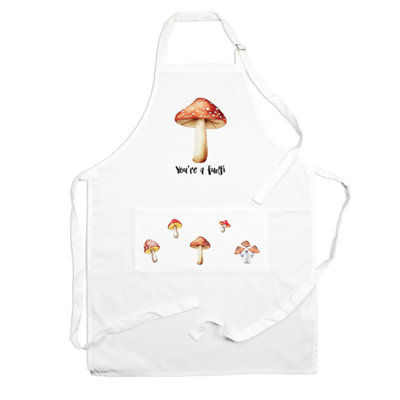 Purely Home Food Pun Novelty Kitchen ApronCooking & Baking GiftYou're A Fungi from B&Q