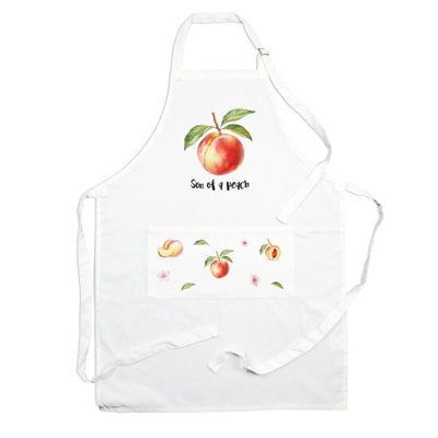 Purely Home Food Pun Novelty Kitchen ApronCooking & Baking GiftSon Of A Peach from B&Q