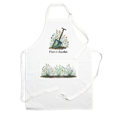 Purely Home Mum's Apron - Gardening Gift Apron - Adjustable Ties/pocket Present For Mum