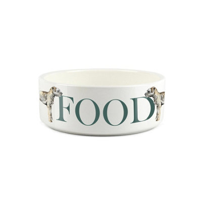 Purely Home Small Ceramic Dog Food Bowl - Border Terrier - Image 3