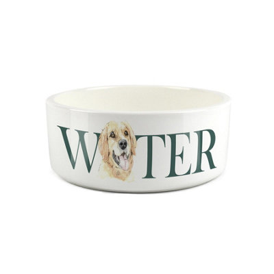 Golden Retriever Pet Bowl - Dog Portrait Large Ceramic Water Bowl/Dish Dog Gift - Image 3