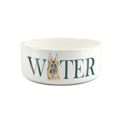 Purely Home Large Ceramic Pet Water Bowl - German Shepherd - Image 2