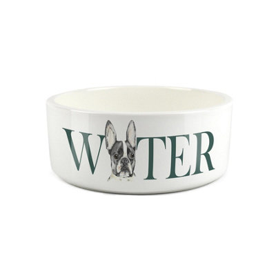 Frenchie Pet Bowl - Dog Portrait Large Ceramic Water Bowl/Dish Dog Gift - Image 3