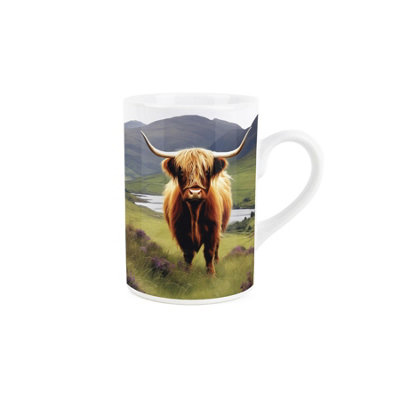 Purely Home Highland Cow MugCountryside FarmTea Coffee Ceramic Mug Gift/present from B&Q