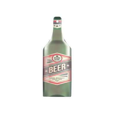 B&Q -  Brewery Bottle Serving BoardGlass Kitchenware Platter